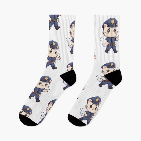Item preview, Kawaii Cat Police Officer Ready To Help designed and sold by HoopeStylee.