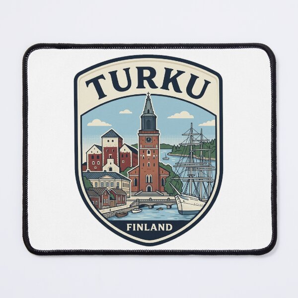 Item preview, Turku Finland Vintage Travel Badge designed and sold by k3rstman1.