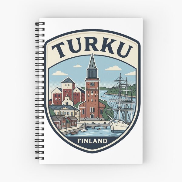 Item preview, Turku Finland Vintage Travel Badge designed and sold by k3rstman1.