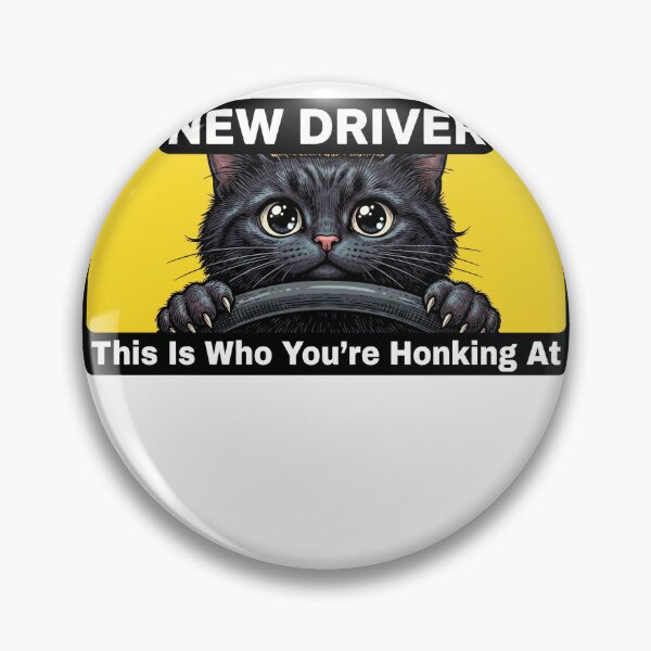 Item preview, Cute Cat Honking Sign designed and sold by Roy & Tiffany.
