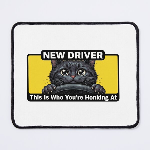Item preview, Cute Cat Honking Sign designed and sold by Roy & Tiffany.