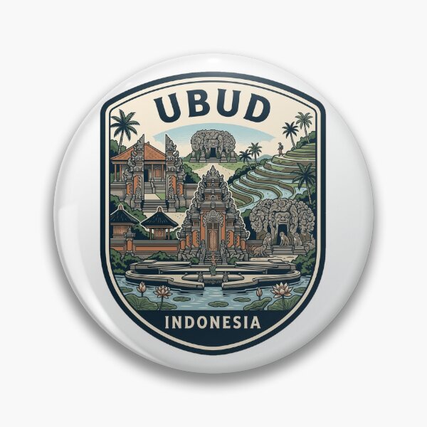 Item preview, Ubud Bali Indonesia Vintage Travel Badge designed and sold by k3rstman1.