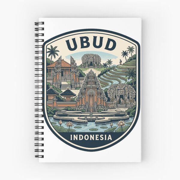 Item preview, Ubud Bali Indonesia Vintage Travel Badge designed and sold by k3rstman1.