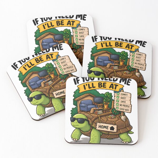Item preview, Introvert Turtle Finds Perfect Home designed and sold by Social Battery Co..