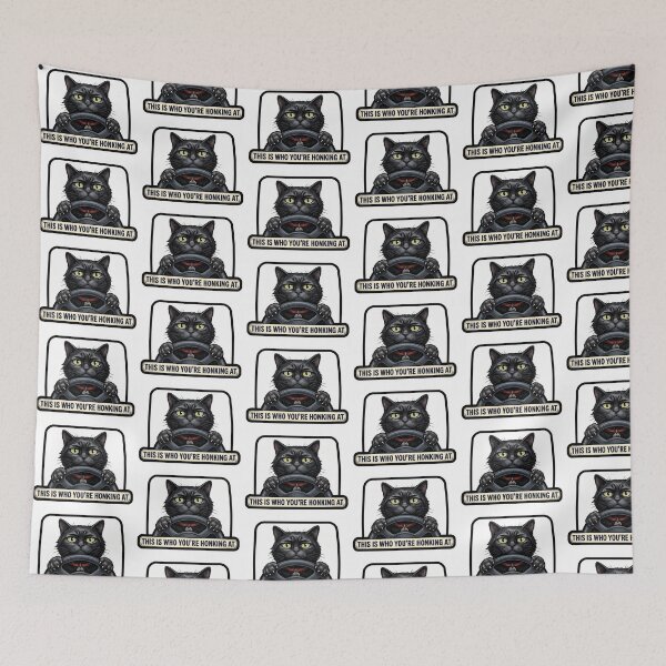 Item preview, Sassy Cat Honking Badge designed and sold by Roy & Tiffany.