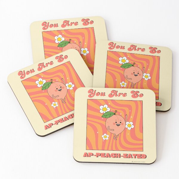 Item preview, You Are So Ap-Peach-Iated designed and sold by RoomyMoon Creations.