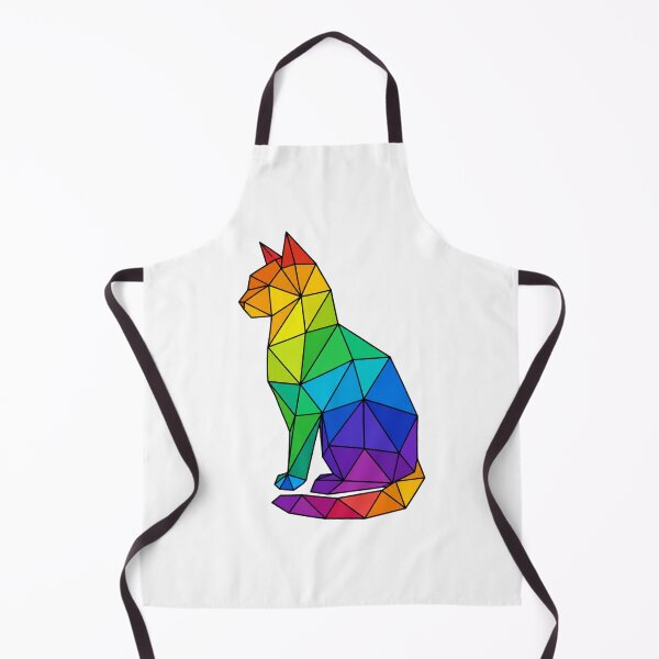 Item preview, Geometric Rainbow Cat T-Shirt | Low Poly Cat Graphic Tee | Colorful Polygon Animal Art | Modern Cat Lover Gift | Abstract Rainbow Design designed and sold by cozydrops.