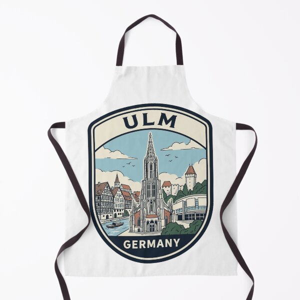 Item preview, Vintage Ulm Germany City Skyline Travel Badge designed and sold by k3rstman1.