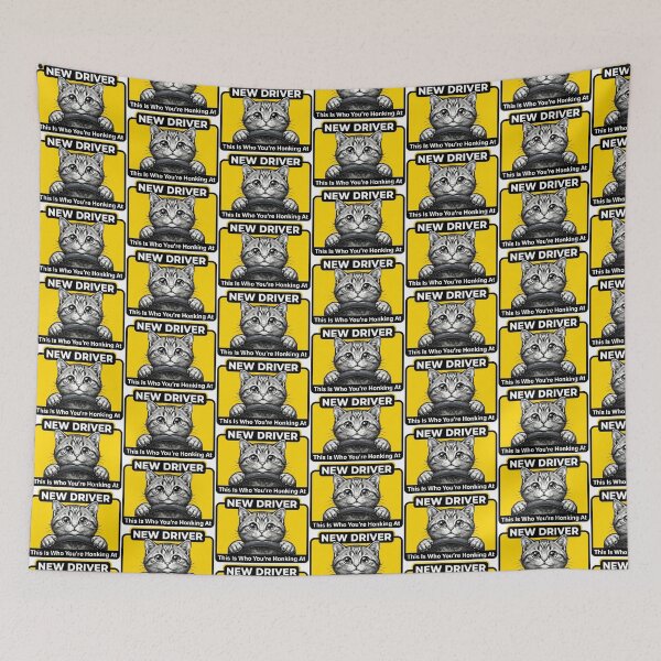 Item preview, Tabby Cat Honking Sign designed and sold by Roy & Tiffany.