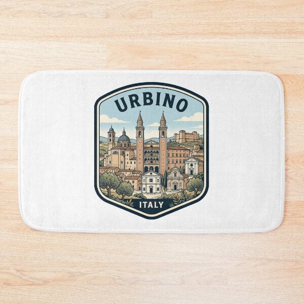 Item preview, Urbino Italy Vintage Travel Badge Skyline designed and sold by k3rstman1.