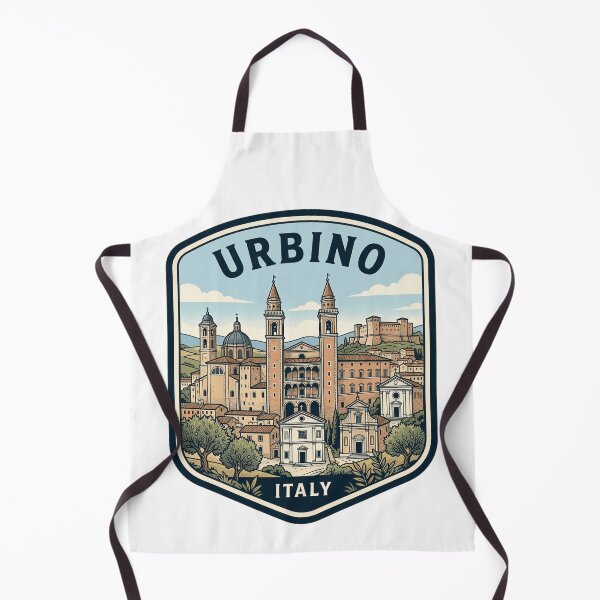 Item preview, Urbino Italy Vintage Travel Badge Skyline designed and sold by k3rstman1.