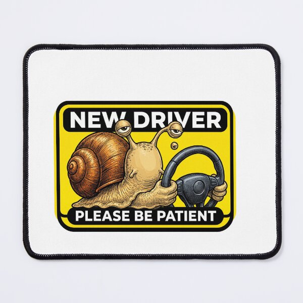 Item preview, Patient Driving Snail Badge designed and sold by Roy & Tiffany.