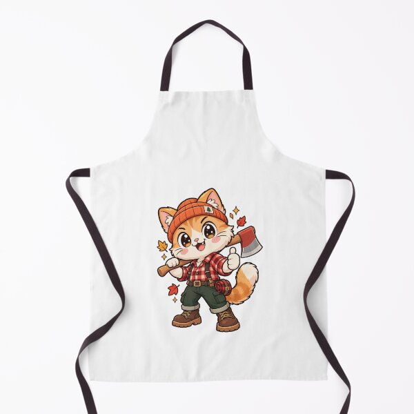 Item preview, Cute Lumberjack Cat With Axe designed and sold by HoopeStylee.