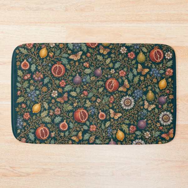 Item preview, Vintage Botanical Fruit Pattern – Pomegranate Fig & Lemon Tapestry designed and sold by SVox.