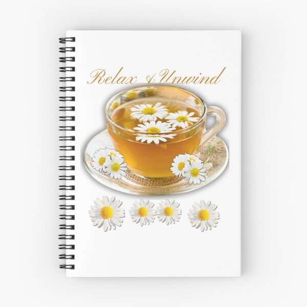 Item preview, "Relax & Unwind" - Chamomile Tea Elegance designed and sold by MinimalAurashop.