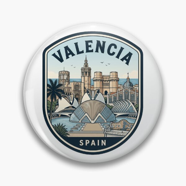 Item preview, Valencia Spain Vintage Travel Emblem designed and sold by k3rstman1.