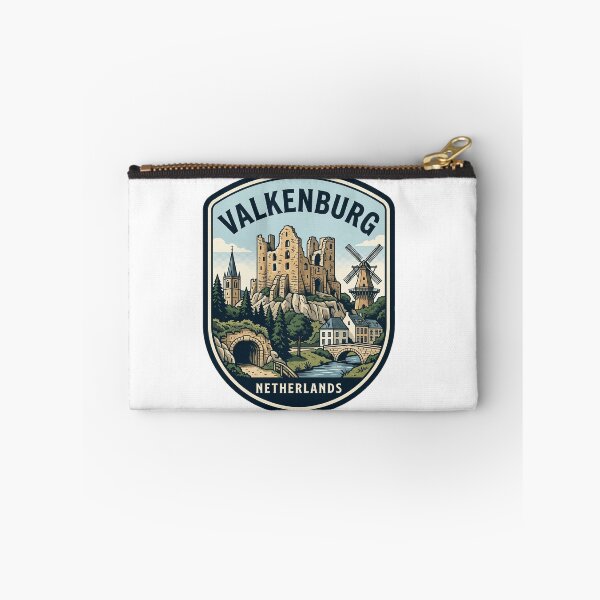 Item preview, Valkenburg Netherlands Castle Ruins Vintage Travel Emblem designed and sold by k3rstman1.