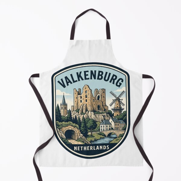 Item preview, Valkenburg Netherlands Castle Ruins Vintage Travel Emblem designed and sold by k3rstman1.