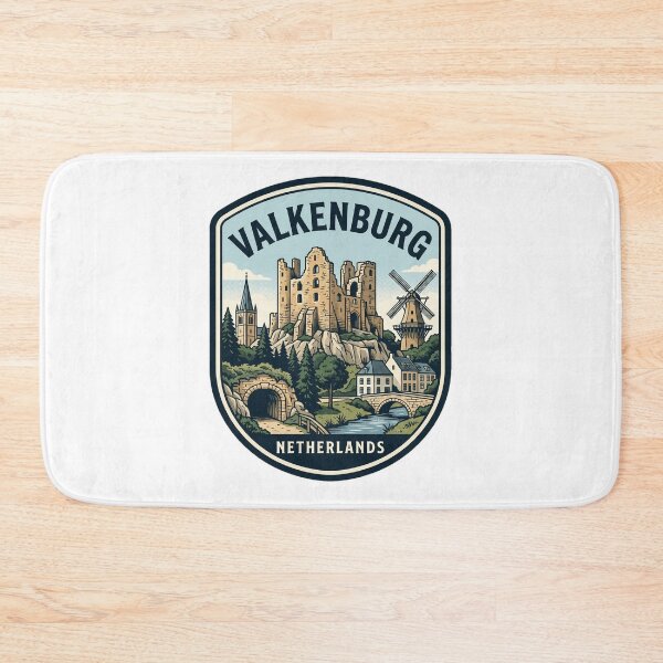 Item preview, Valkenburg Netherlands Castle Ruins Vintage Travel Emblem designed and sold by k3rstman1.