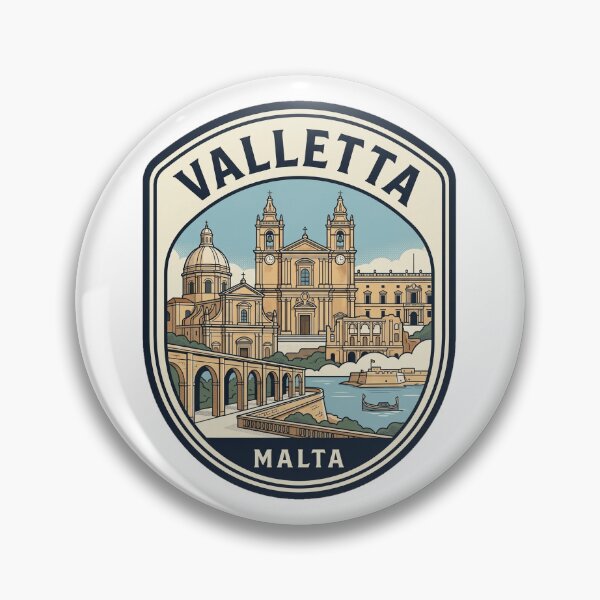Item preview, Valletta Malta Vintage Travel Emblem designed and sold by k3rstman1.