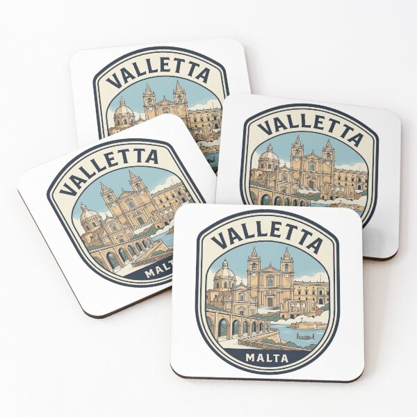 Artikelvorschau, Valletta Malta Vintage Reiseemblem entworfen und verkauft von k3rstman1.
