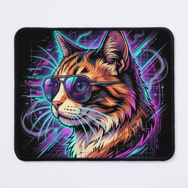 Item preview, Vaporwave Cat designed and sold by Retrowave Rat.