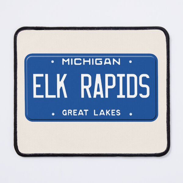 Item preview, Elk Rapids License Plate Michigan designed and sold by goodvibesgreatlakes.