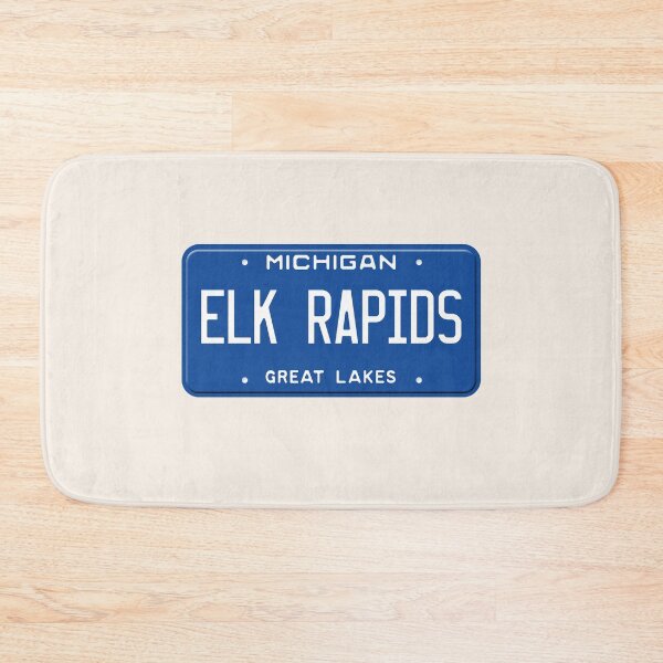 Item preview, Elk Rapids License Plate Michigan designed and sold by goodvibesgreatlakes.