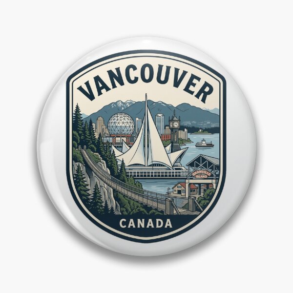 Item preview, Vancouver Canada Retro Travel Emblem designed and sold by k3rstman1.