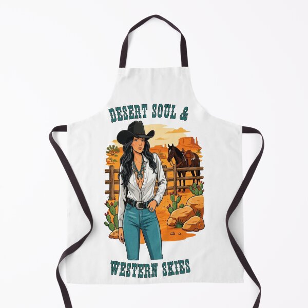 Item preview, Desert Soul & Western Skies - Raven Hair Cowgirl with Turquoise Jewelry designed and sold by ScenicRoute66.