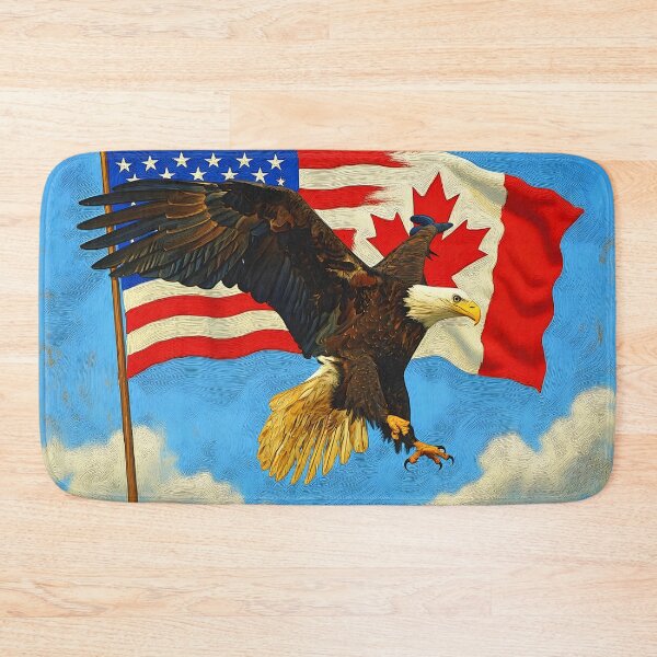 Item preview, Unity - Canada Flag, US Flag and Eagle designed and sold by NaturePrints.