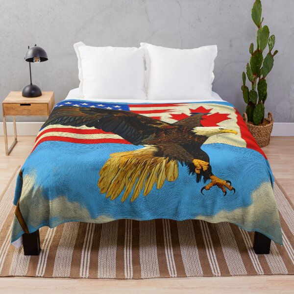 Item preview, Unity - Canada Flag, US Flag and Eagle designed and sold by NaturePrints.