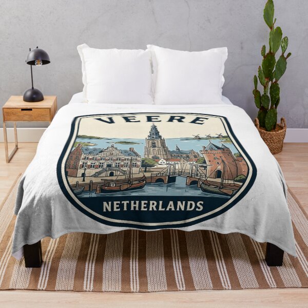 Item preview, Vintage Veere Netherlands Dutch Town Travel Badge designed and sold by k3rstman1.
