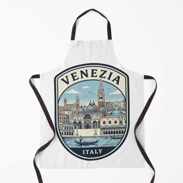 Artikelvorschau, Venedig, Italien – Vintage-Reiseemblem – Skyline von Venedig entworfen und verkauft von k3rstman1.