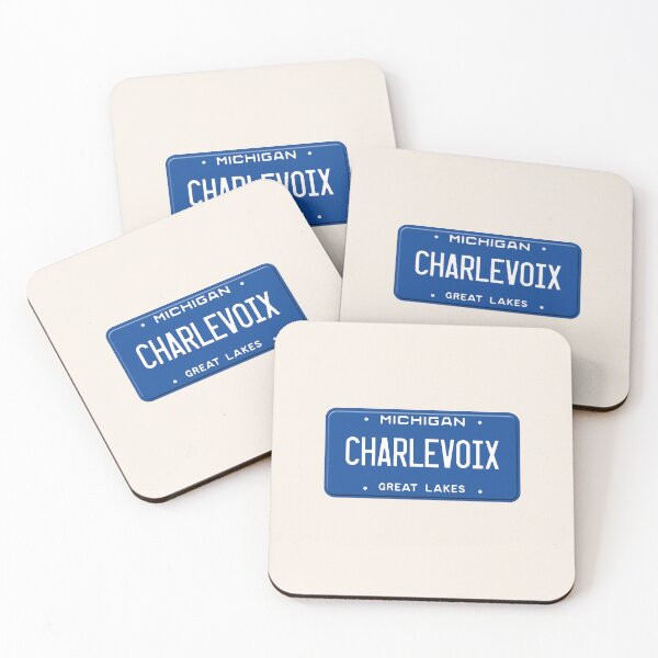 Item preview, Charlevoix License Plate Michigan designed and sold by goodvibesgreatlakes.