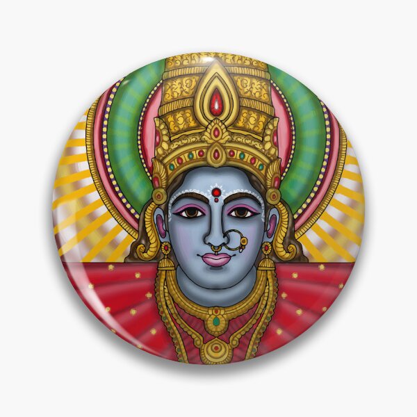 Item preview, Goddess Renuka Digital Drawing | Hindu Goddess Spiritual Artwork & Illustration designed and sold by Harshit_Digital_Arts.