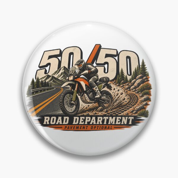 Item preview, 50 50 Road Department Dual Sport Adventure Design designed and sold by TorqueTheoryLab.
