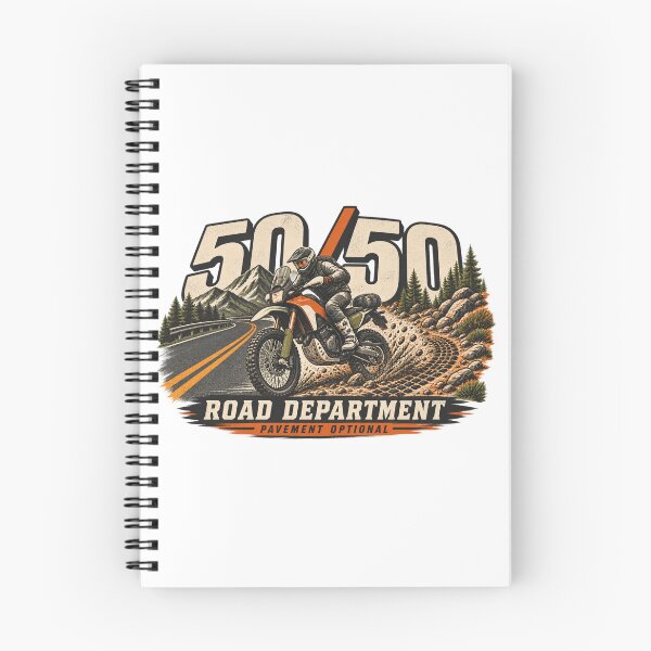 Item preview, 50 50 Road Department Dual Sport Adventure Design designed and sold by TorqueTheoryLab.