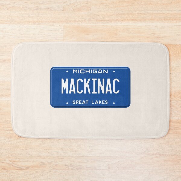 Item preview, Mackinac License Plate Michigan designed and sold by goodvibesgreatlakes.