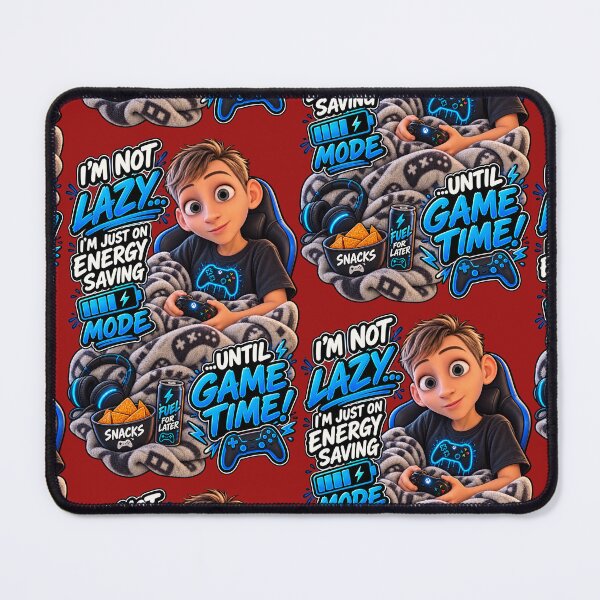 Item preview, I’m Not Lazy, I’m in Energy Mode Until Game Time designed and sold by OutlanderDesigns.