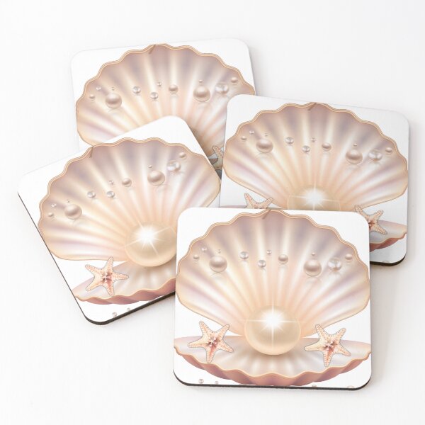 Item preview, Pure Opulence - The Luminous Pearl & Seashell designed and sold by MinimalAurashop.