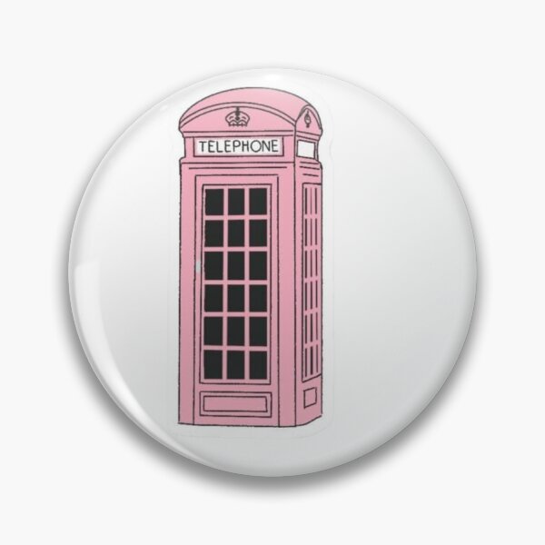 Item preview, Pink London Phone Booth Illustration designed and sold by Mceciliart.