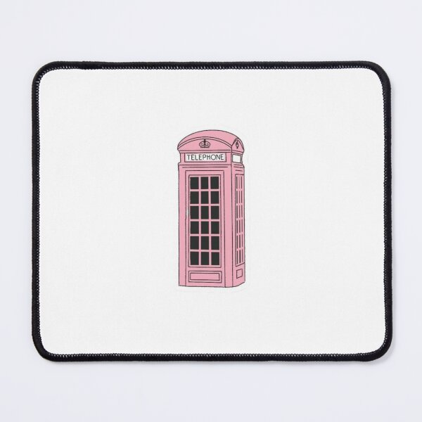 Item preview, Pink London Phone Booth Illustration designed and sold by Mceciliart.