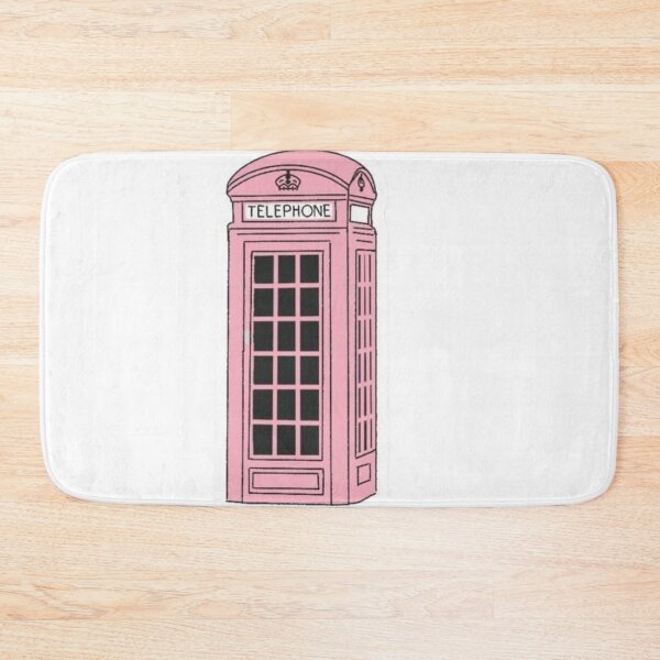 Item preview, Pink London Phone Booth Illustration designed and sold by Mceciliart.
