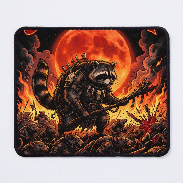 Item preview, Jimothy Leading an Army of Rats into Battle under a Blood Red Moon Funny Raccoon Tee designed and sold by Senpaiwaves.