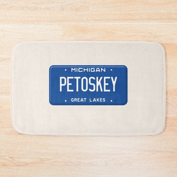 Item preview, Petoskey License Plate Michigan designed and sold by goodvibesgreatlakes.