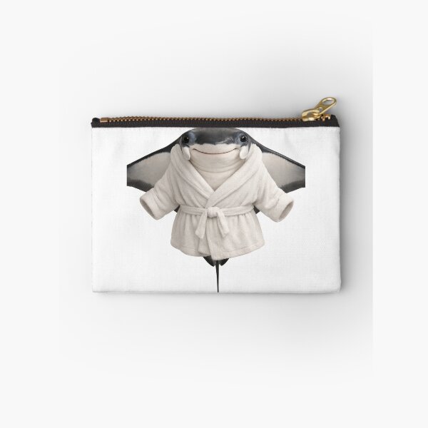 Item preview, Cute Manta Ray in a White Bathrobe designed and sold by Sillytoe.