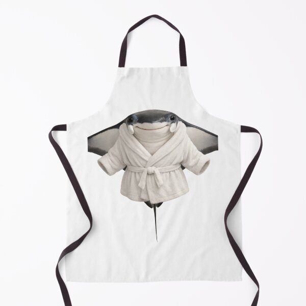 Item preview, Cute Manta Ray in a White Bathrobe designed and sold by Sillytoe.