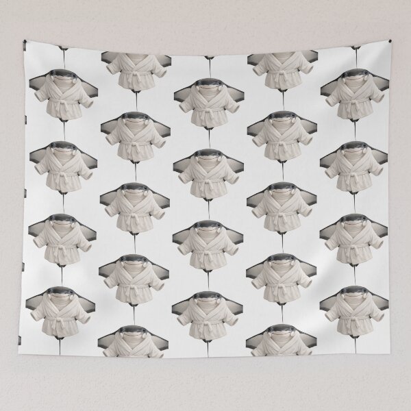 Item preview, Cute Manta Ray in a White Bathrobe designed and sold by Sillytoe.
