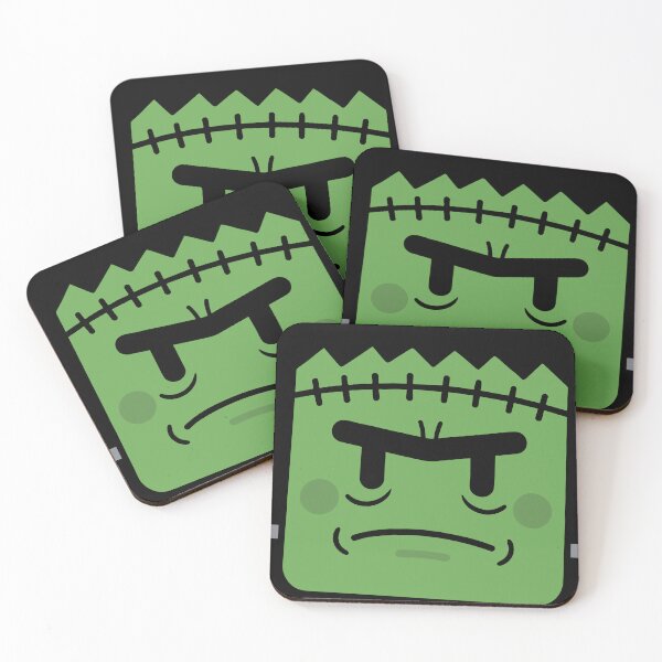 Item preview, Cute Frankenstein Monster Kawaii Cube Character Sticker Art designed and sold by ImStickerHappy.